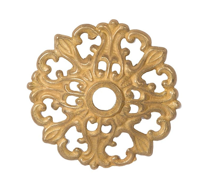 1/2 Inch Tall Unfinished Die Cast Brass Bobeche, 1/8IP Slip