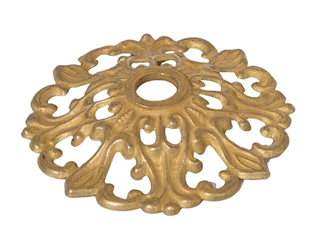 1/2 Inch Tall Unfinished Die Cast Brass Bobeche, 1/8IP Slip
