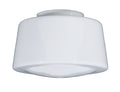 12" Opal Glass Schoolhouse Shade, 6 inch lip fitter
