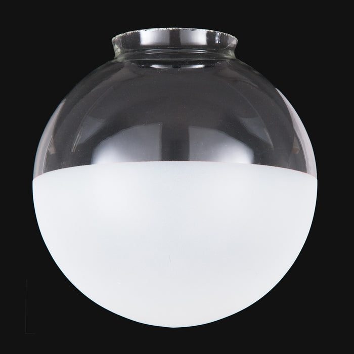 12" Special Half-Frost Industrial Style Pendant Shade, 6 inch lip fitter