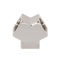 13/16 Inch High Y Angle Geometric Style Polished Nickel Finish Brass Lamp Arm Back, 1/8F All Sides