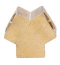 13/16 Inch High Y Angle Geometric Style Unfinished Brass Lamp Armback, 1/8F All Sides