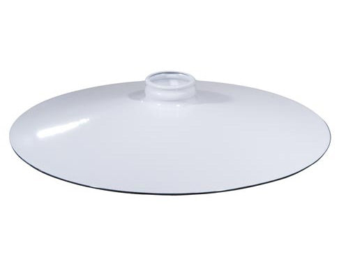 14" Flat, Industrial Style Metal Pendant Light Shades, 2-1/4" Lip Fitter