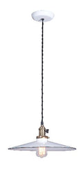 14" Industrial Style Flat Metal Shade Pendants