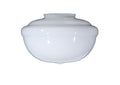 14" Opal Schoolhouse Shade, 6 inch lip fitter
