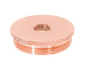 1.494 Inch Diameter Polished Copper Finish Brass Cluster Body Cap, Tap 1/8F