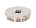 1.494 Inch Diameter Polished Nickel Finish Brass Cluster Body Cap, Tap 1/8F