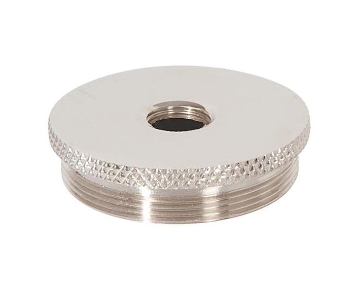 1.494 Inch Diameter Polished Nickel Finish Brass Cluster Body Cap, Tap 1/8F