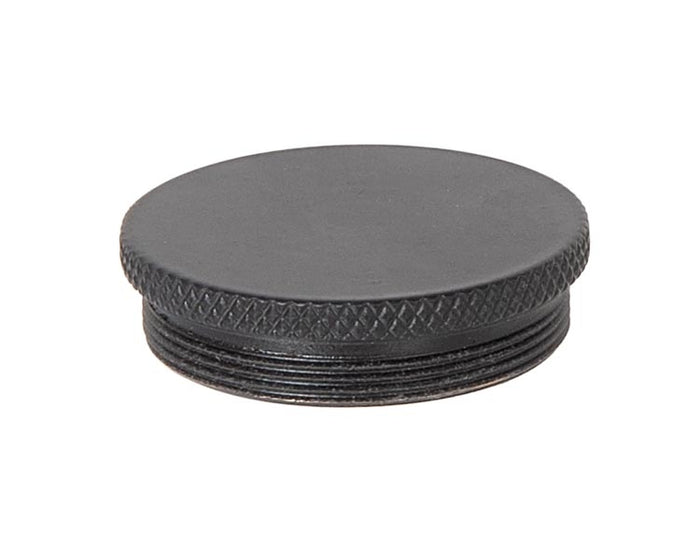 1.494 Inch Diameter Satin Black Finish Brass Cluster Body Cap, No Hole