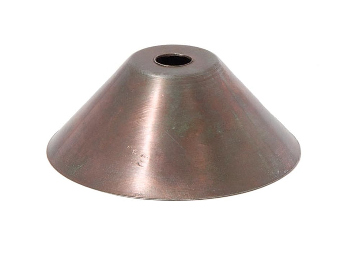 15/16 Inch Tall Unfinished Steel Cone Shaped Stamped Brass Cup, 1/8IP