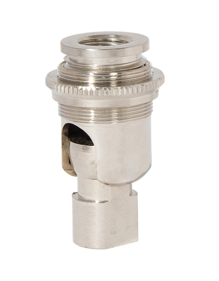1.91 Inch Tall Long Nickel Plated Finish Hang Straight Brass Swivel,  1/8F X 1/4F