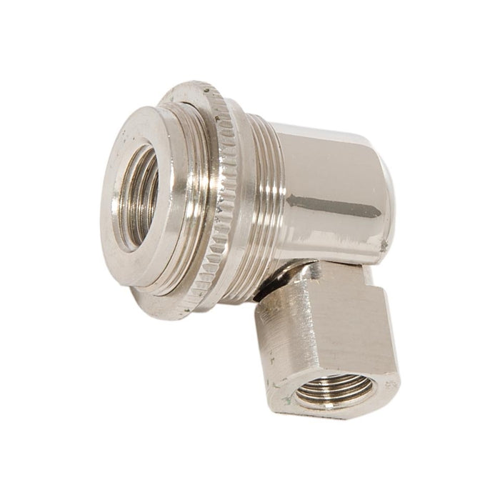 1.91 Inch Tall Long Nickel Plated Finish Hang Straight Brass Swivel,  1/8F X 1/4F