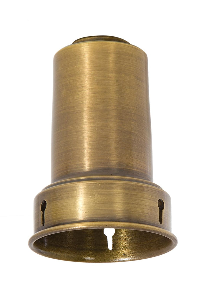 3-3/8 Inch Tall Antique Brass Bead-Chain Shade Holder