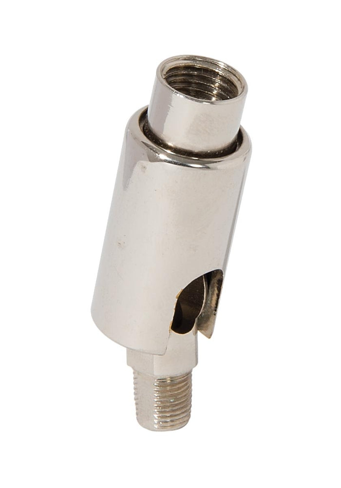 2-1/2 Inch Tall Nickel Plated Adjustable Brass Swivel, 1/8M X 1/4F