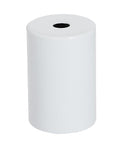 2 1/2" Tall, 1.72" O.D. Steel Lamp Socket Cup, Glossy White Finish
