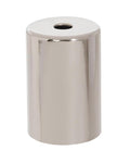 2 1/2" Tall, 1.72" O.D. Steel Lamp Socket Cup Polished Nickel Finish
