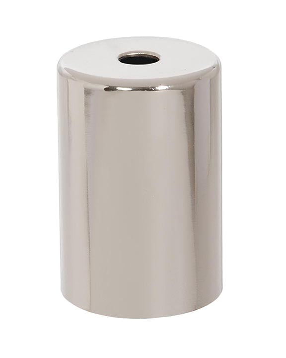 2 1/2" Tall, 1.72" O.D. Steel Lamp Socket Cup Polished Nickel Finish
