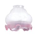 2 1/4" Fitter, Ruby Tint Art Nouveau Etched Fixture Shade, 4-5/8 inch tall (08493R)