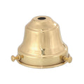 2 1/4" Fitter, Spun Brass Fixture Shade Holder (10763)