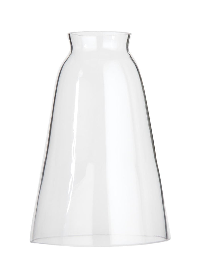 2-1/4 Inch Fitter, 6-5/8 Inch Height Narrow Cone Glass Shade, Choice of Glass Type