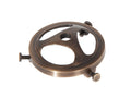 2-1/4 Inch Fitter Antique Brass Finish Cast Brass Lamp Shade Holder with Set Screws, 1/8F