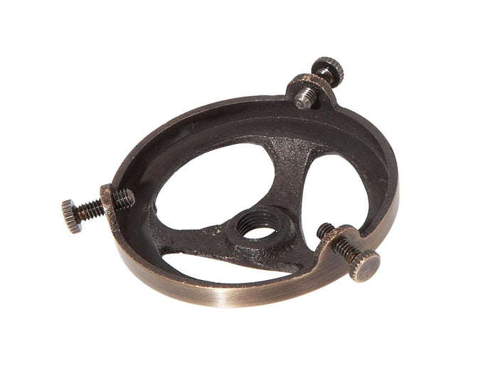 2-1/4 Inch Fitter Antique Brass Finish Cast Brass Lamp Shade Holder with Set Screws, 1/8F