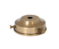2-1/4 Inch Fitter Antique Brass Finish Spun Brass Lamp Shade Holder, 7/8 Inch Tall