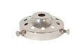 2-1/4 Inch Fitter Polished Nickel Finish Brass Lamp Shade Holder with Set Screws and Vent Holes