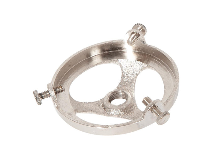 2-1/4 Inch Fitter Polished Nickel Finish Cast Brass Lamp Shade Holder with Set Screws, 1/8F