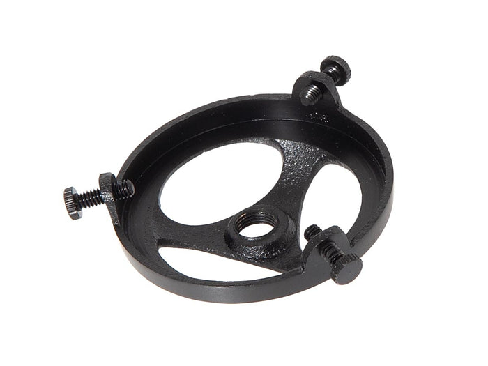 2-1/4 Inch Fitter Satin Black Finish Cast Brass Lamp Shade Holder with Set Screws, 1/8F