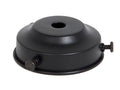2-1/4 Inch Fitter Satin Black Finish Spun Brass Lamp Shade Holder, 7/8 Inch Tall