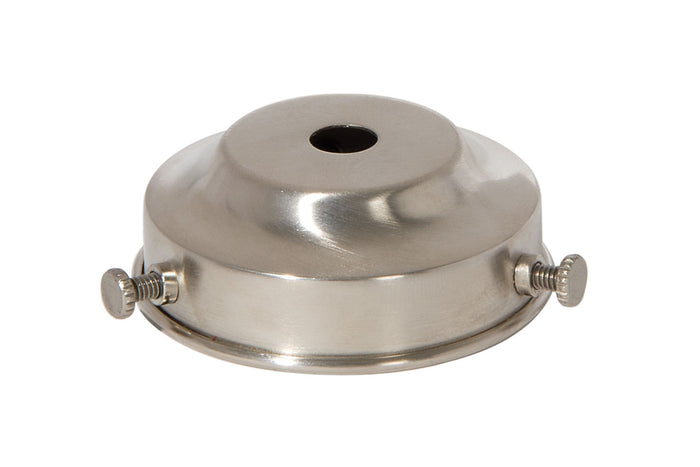 2-1/4 Inch Fitter Satin Nickel Finish Brass Shade Holder, 1/8IP
