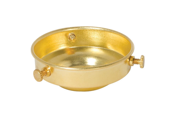 2-1/4 Inch Fitter Unfinished Brass Shade Holder, 1/8IP