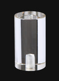 Clear Acrylic Drum Style Lamp Finial, 2 1/8" ht.