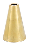 2 3/4" Tall, 1 5/8" I.D. Cone Shaped Stamped Brass Socket Cup