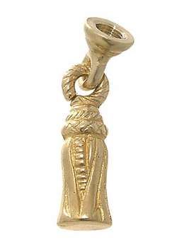 2 5/8" Cast Brass Tassel, Tap 1/8F