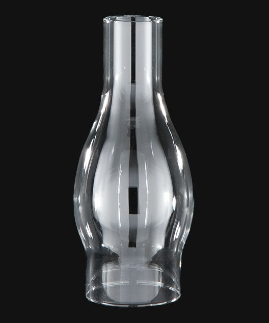 2 5/8" Fitter, 7 1/2" Tall Slim-Line Clear Chimney Globe