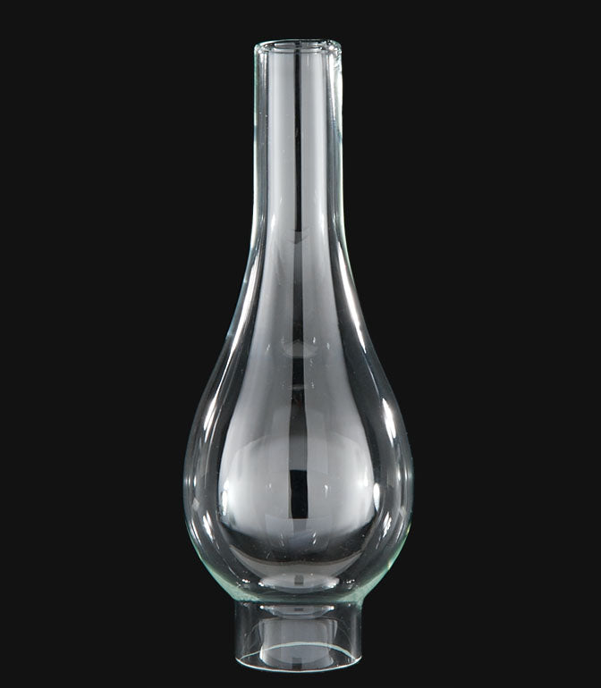 2" Fitter, 9-3/4" Tall Italia Bombe Clear Chimney