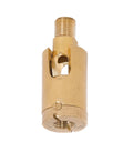 2 Inch Long Adjustable Unfinished Die Cast Brass Swivel, Male and Female 1/8IPS Threads