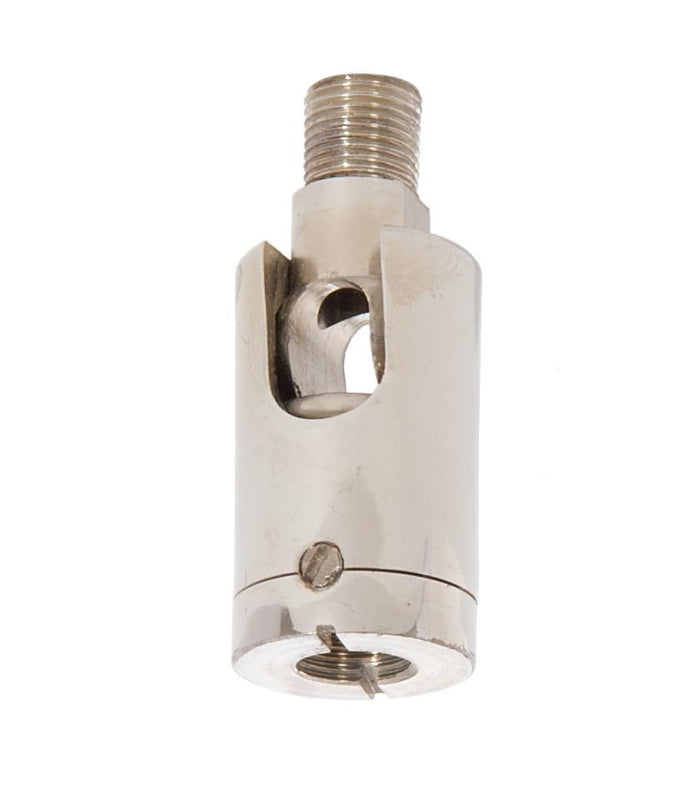 2 Inches Height Nickel Plated Die Cast Brass Swivel, Male and Female 1/8IPS Threads