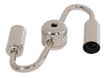 2 Light Wired Steel Cluster Body with Candelabra Sockets, Nickel Plated Finish