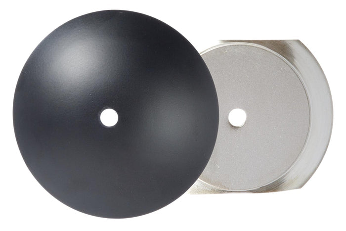 2-Piece Neckless Ball Shade Holders, Satin Black Finish - Choice of Size