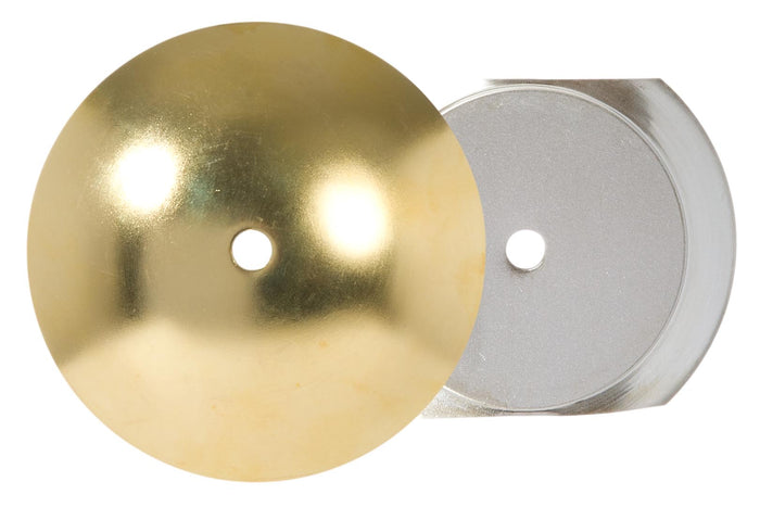 2-Piece Neckless Ball Shade Holders, Unfinished Brass - Choice of Size