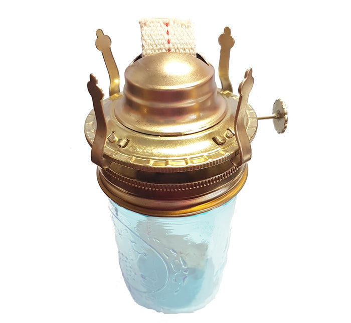 #2 Size Mason Jar to Oil Lamp Adapter
