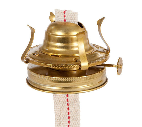 #2 Size Weathered Brass Burner with Mason Jar Collar (30286WB)