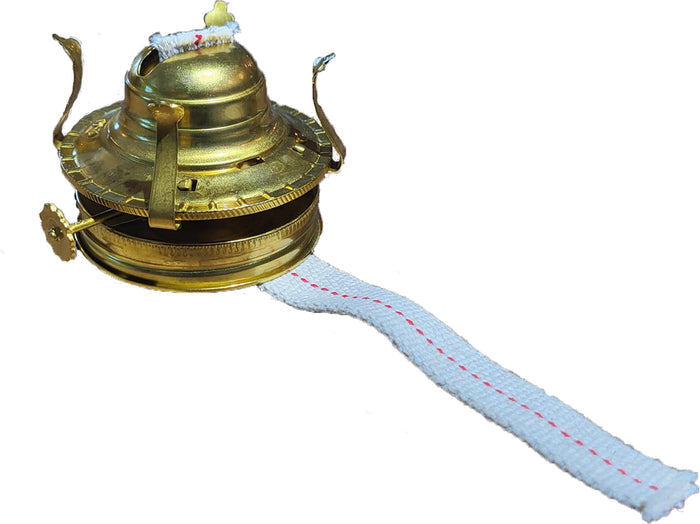#2 Size Weathered Brass Burner with Mason Jar Collar (30286WB)