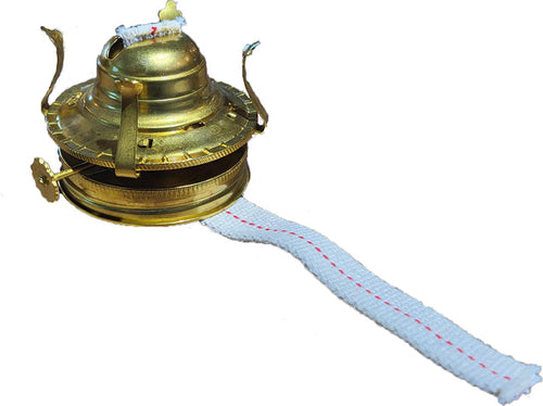 #2 Size Weathered Brass Burner with Mason Jar Collar (30286WB)