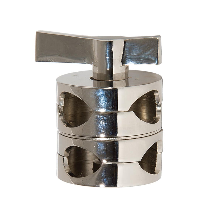 2" Tall Die Cast Brass 7-Piece Slide Clutch Lamp Swivel, 1/4IP Slip, Polished Nickel