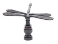 2" Tall Dragonfly Design Cast Metal Finial Bronze Finish 1/4-27F Tap (11241B)