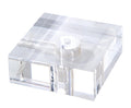 2" Thick, Square Acrylic Lamp Bases - Choice of 3 Sizes